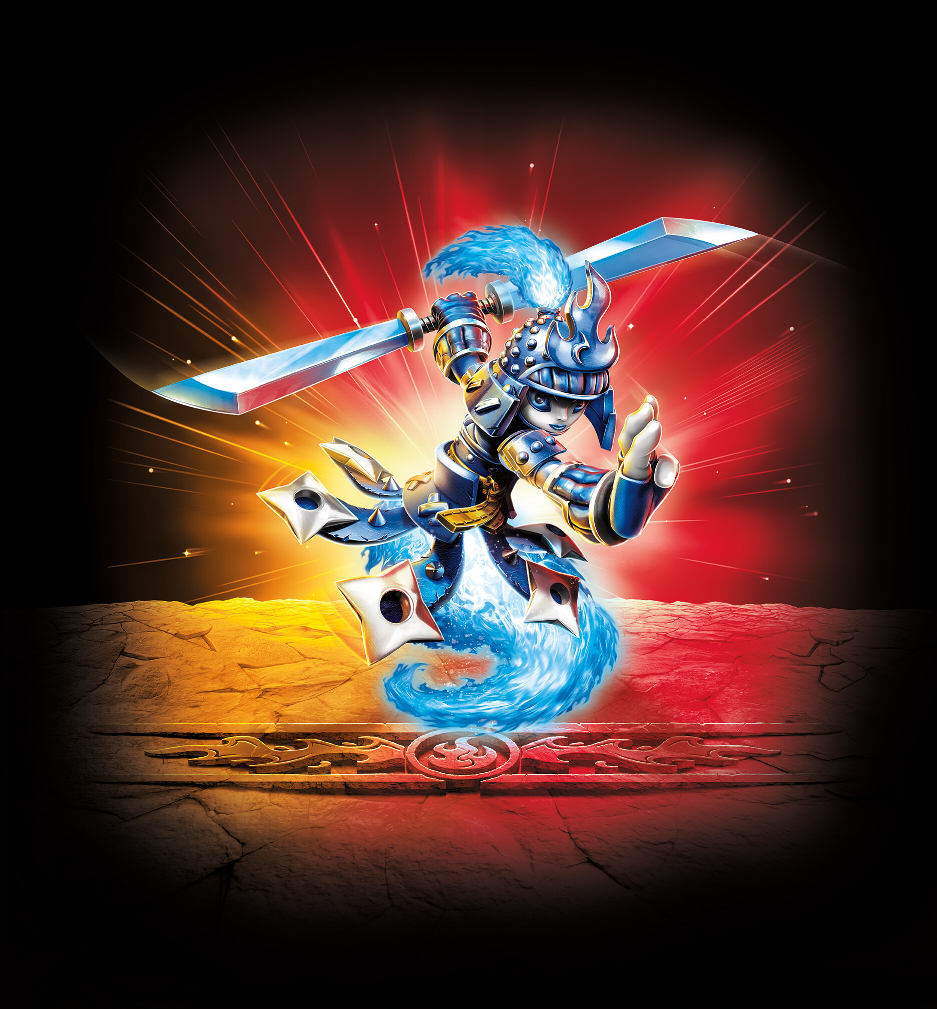 Promotional art of Ember's scrapped Power Blue variant[1]