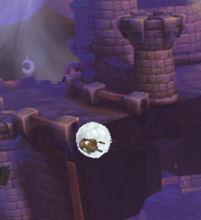 A Sheep whirling around Stormy Stronghold