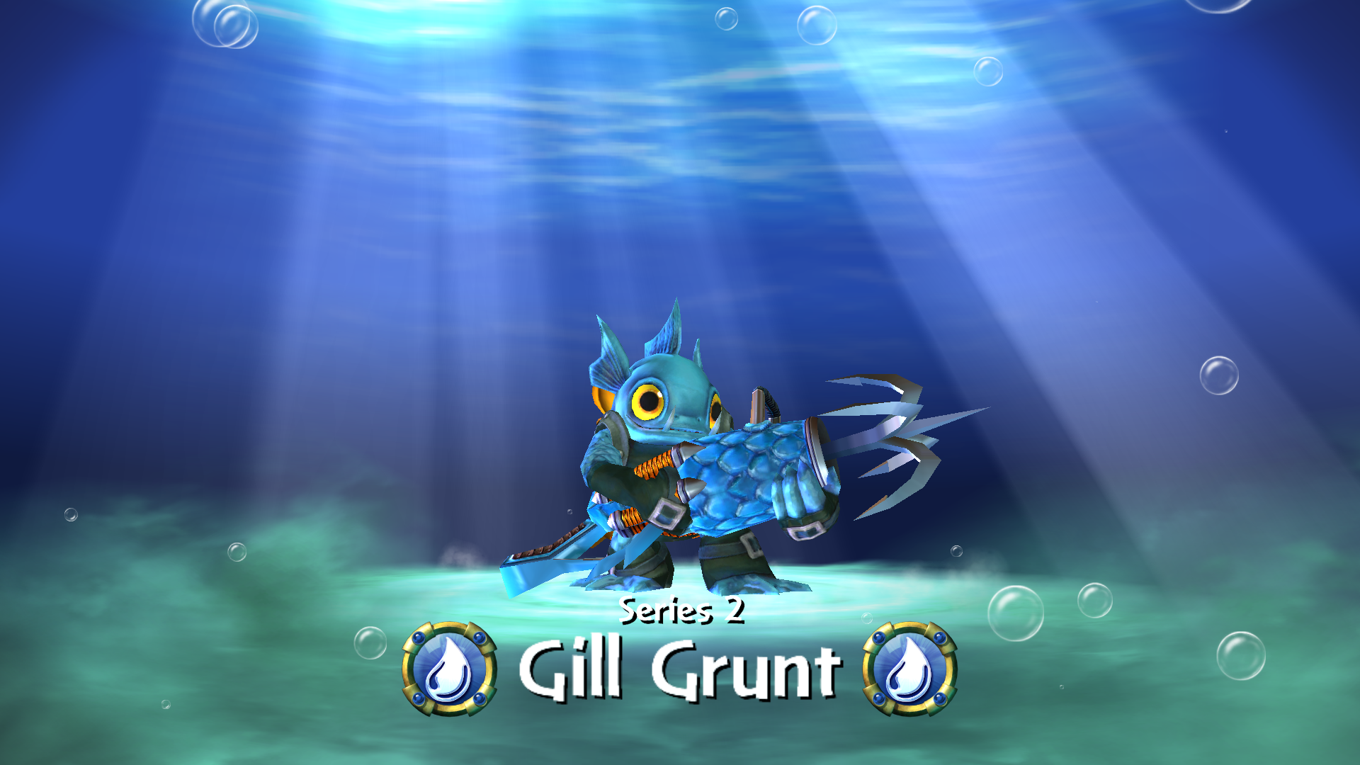 Series 2 Gill Grunt as seen in Skylanders: Giants (fully upgraded on the Water Weaver path)