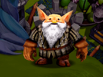 Ermit's idle and poke animation