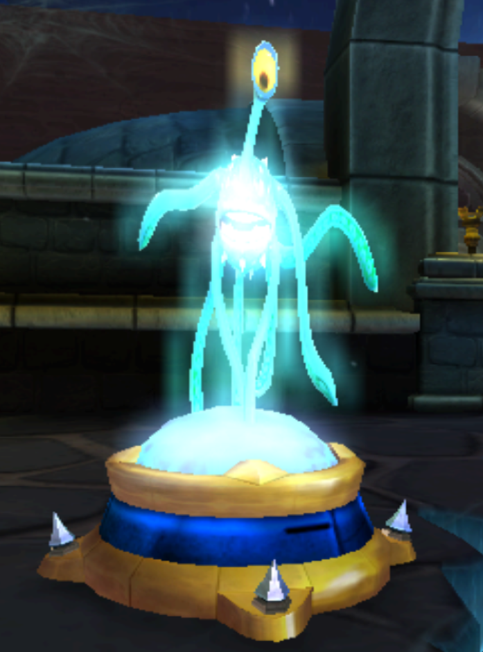 Octavius' hologram seen throughout the various trials in The Oracle