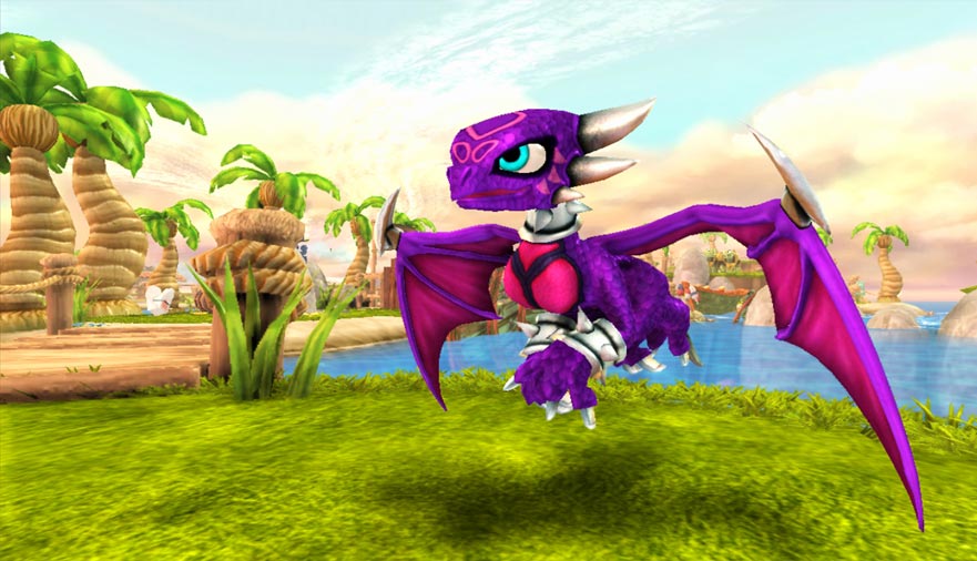 Cynder hovering in Leviathan Lagoon