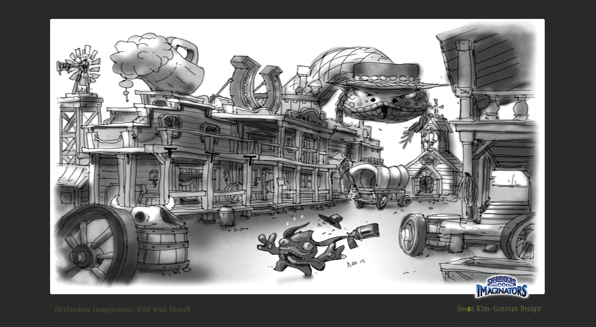 Trigger Happy in a wild west sketch by Soosa Kim