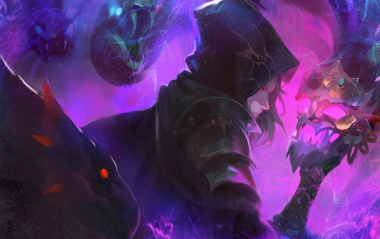 Nefarion holding the Mask in Ring of Heroes.