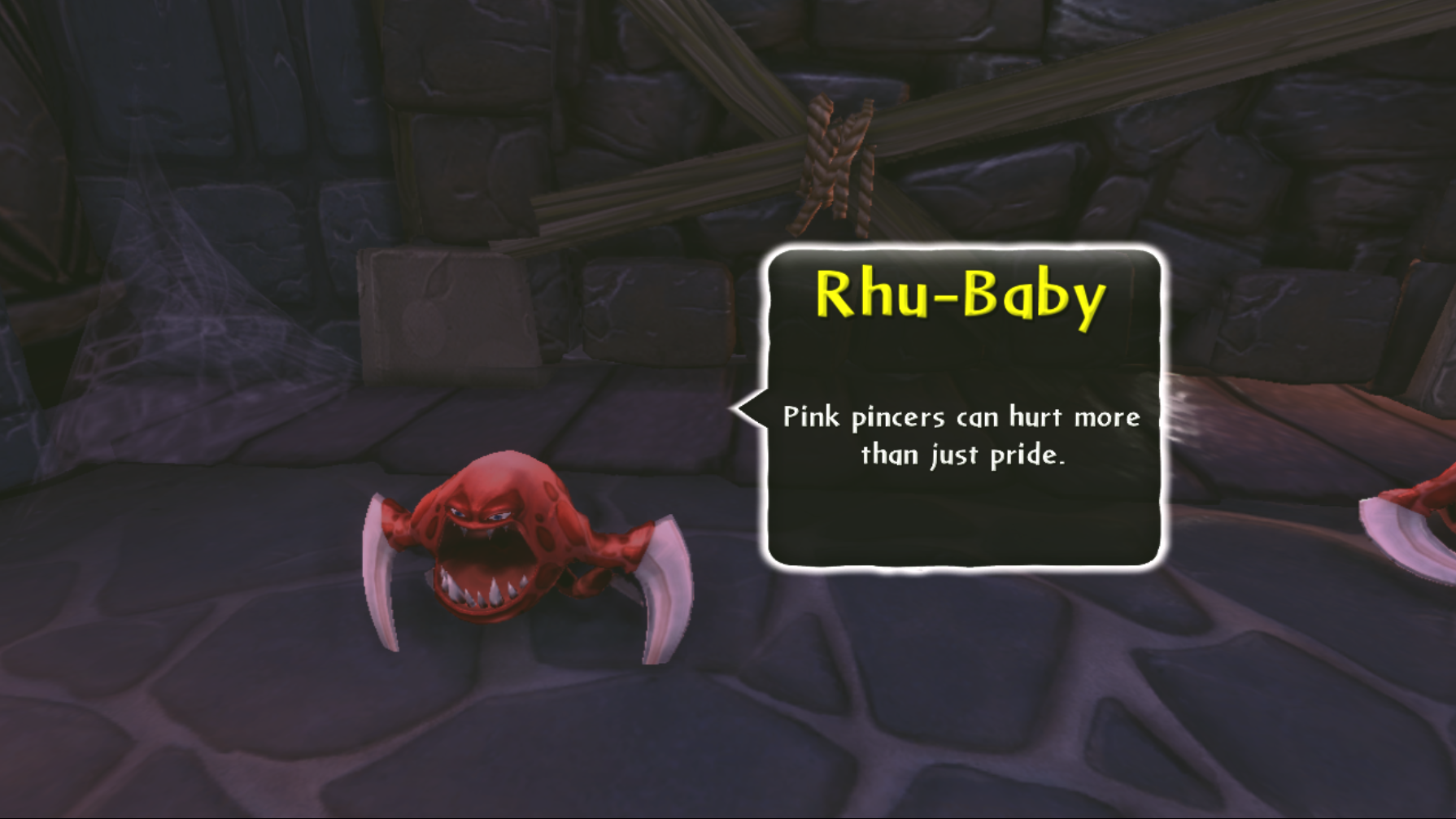 Rhu-Baby's enemy intro at Cadaverous Crypt (PlayStation 3 / Xbox 360)