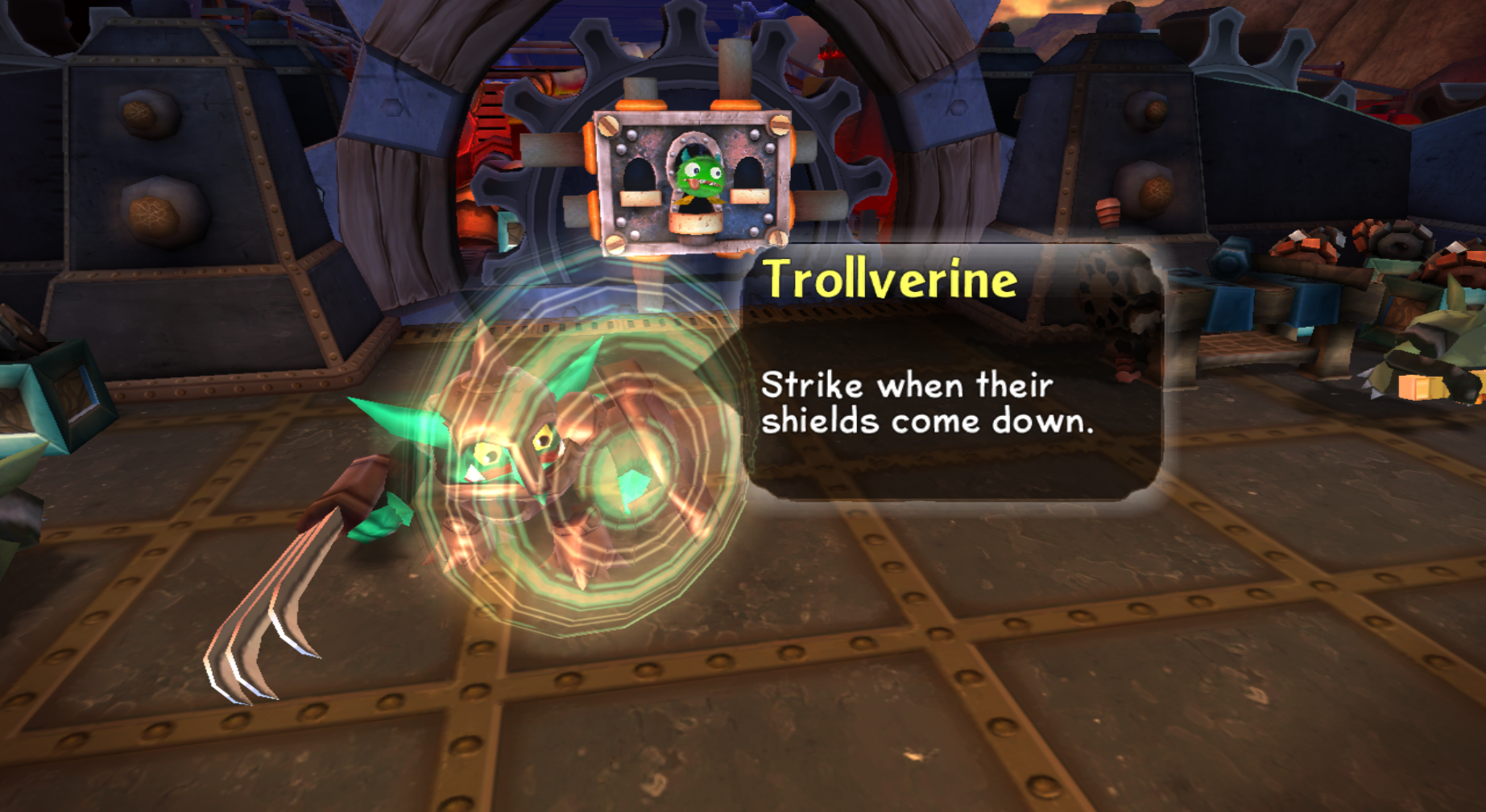 Trollverine's enemy intro at Troll Warehouse (Wii)
