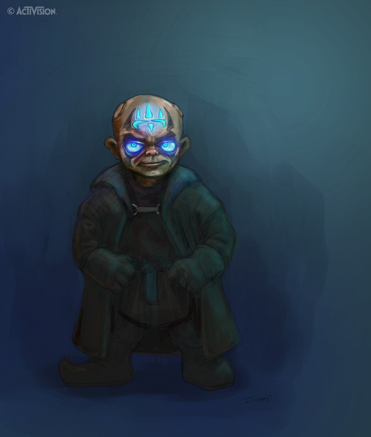 A concept art of Kaos in an attempt for a realistic feel for the character