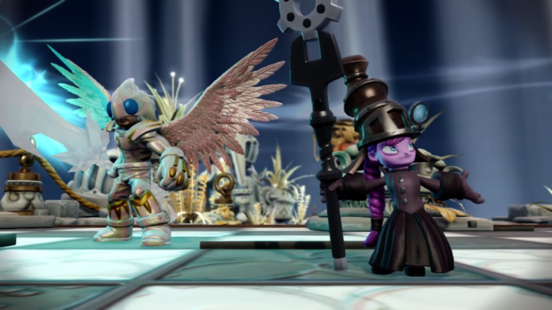 Mags arrives at the Sunscraper Spire