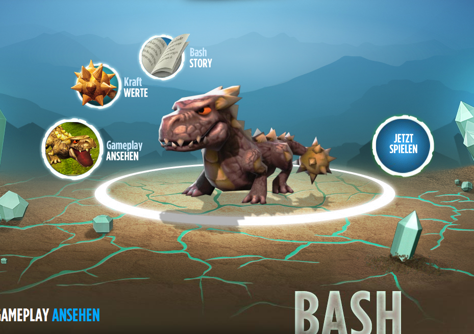 Screenshot from the official Skylanders website