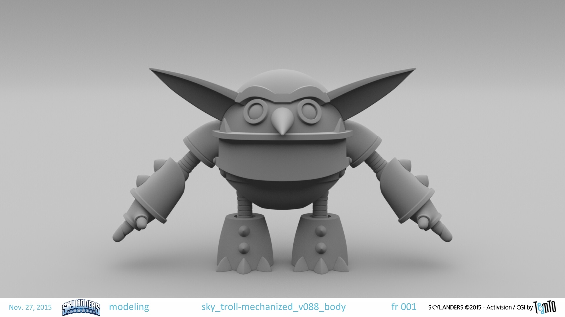 Character model of a Mechana Troll by Luc Giraud