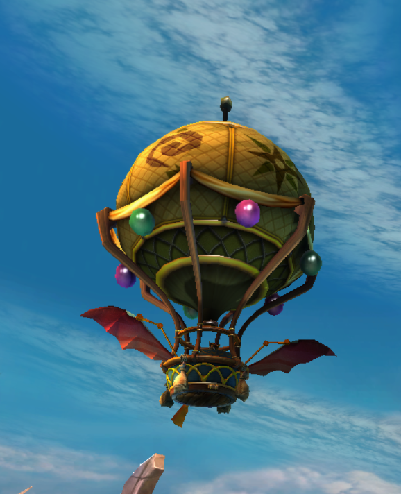 The Golden Propeller attached to Flynn's balloon