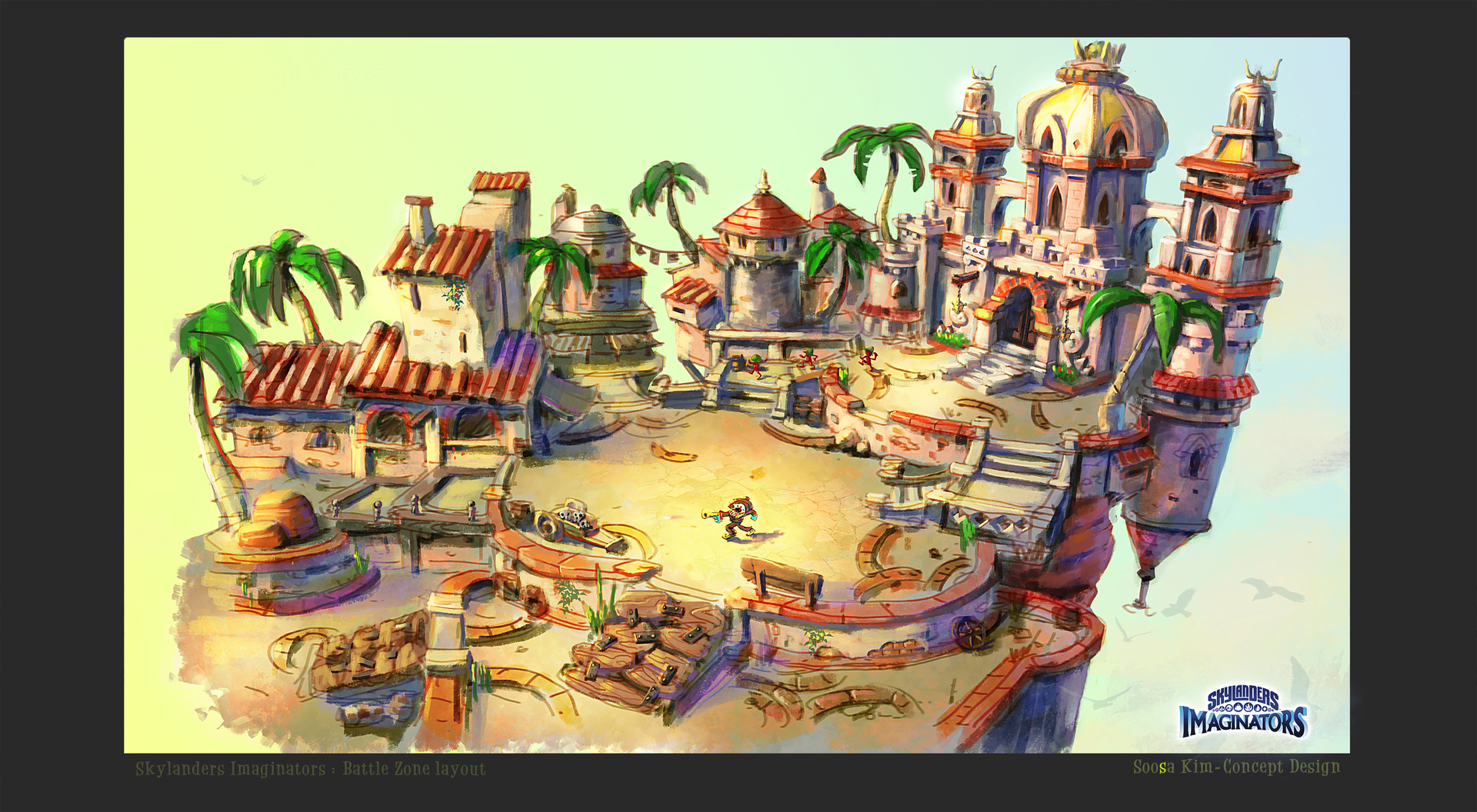 Concept art of the Battlefield level by Soosa Kim