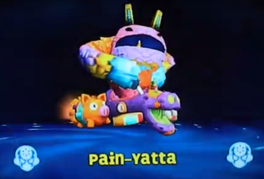 Pain-Yatta driving a sky Vehicle in SuperChargers: Racing