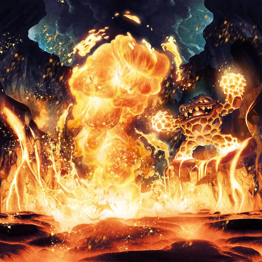 Skylanders: Battlecast Chain Reaction card art by Tamás Gáspár