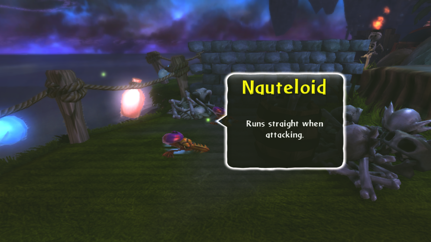 Nauteloid's enemy intro at Dark Water Cove (PlayStation 3 / Xbox 360)
