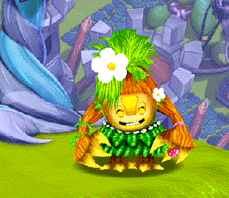 Frilly's idle and poke animation