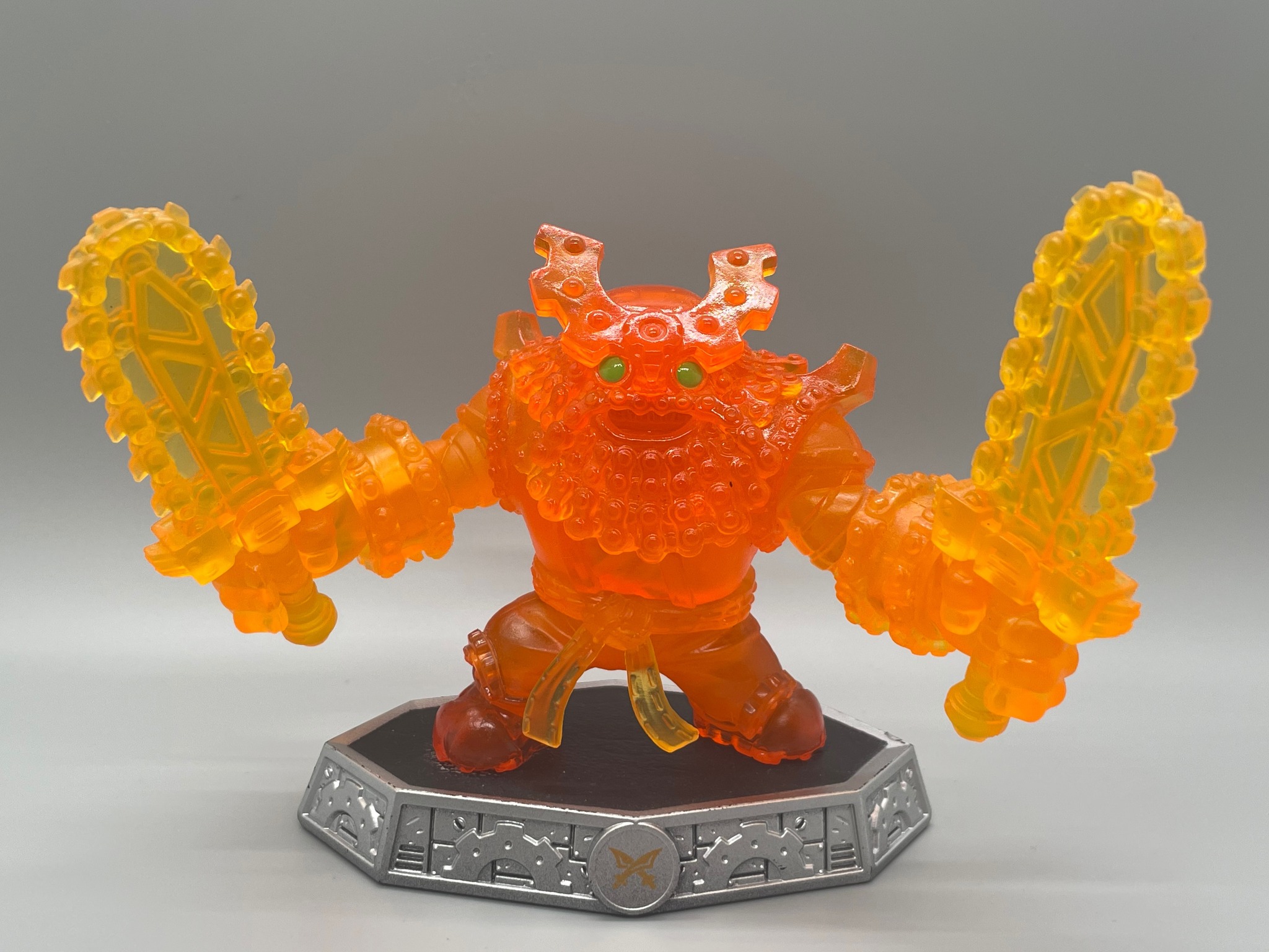 Transluscent Orange Chain Reaction's toy form
