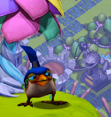 Buzzer Beak's idle and poke animation (Note the colors are of his evolved appearance)