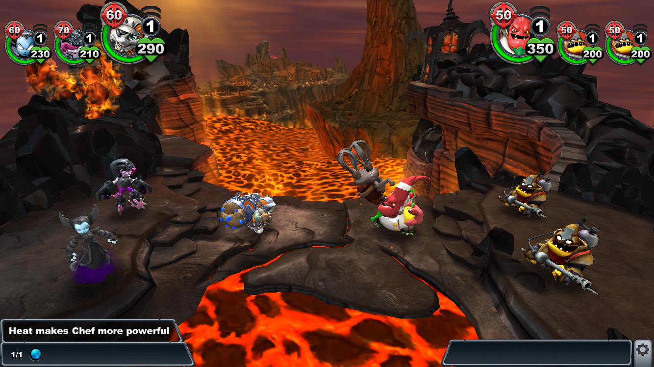 The Fire Realm's arena as seen in game.