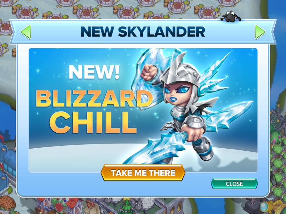 The game's Info Sheep would contain ads for building and in-game Skylander sales, as well as new arrivals of features or Alter Ego Skylanders.