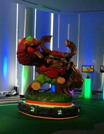 Giant Tree Rex statue at the 2012 Toy Fair