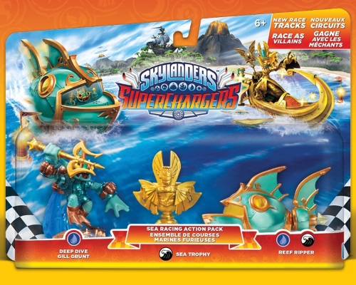 The Sea Racing Action Pack, including the Sea Trophy.