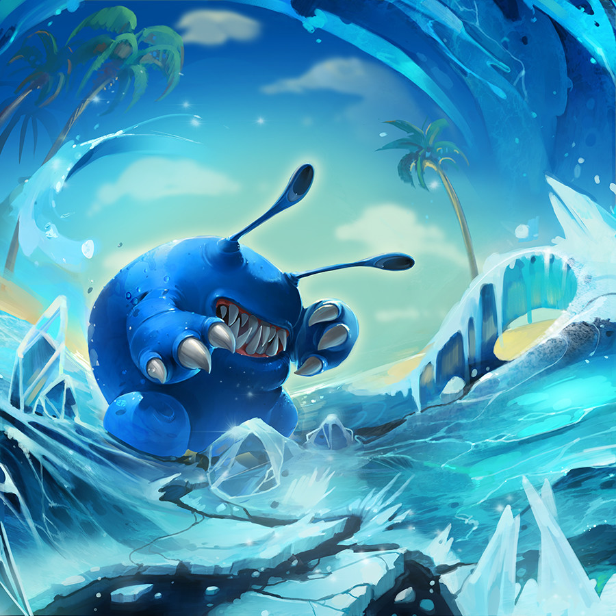 "Frigid Form" card art by Kelly Harris