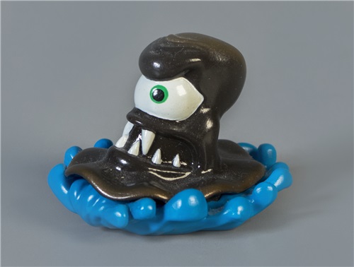 A toy prototype of Tarclops seen in the Strong Museum
