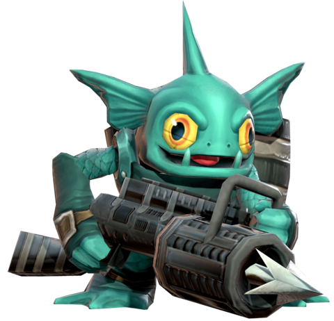 A transparent render of Gill Grunt in RoH