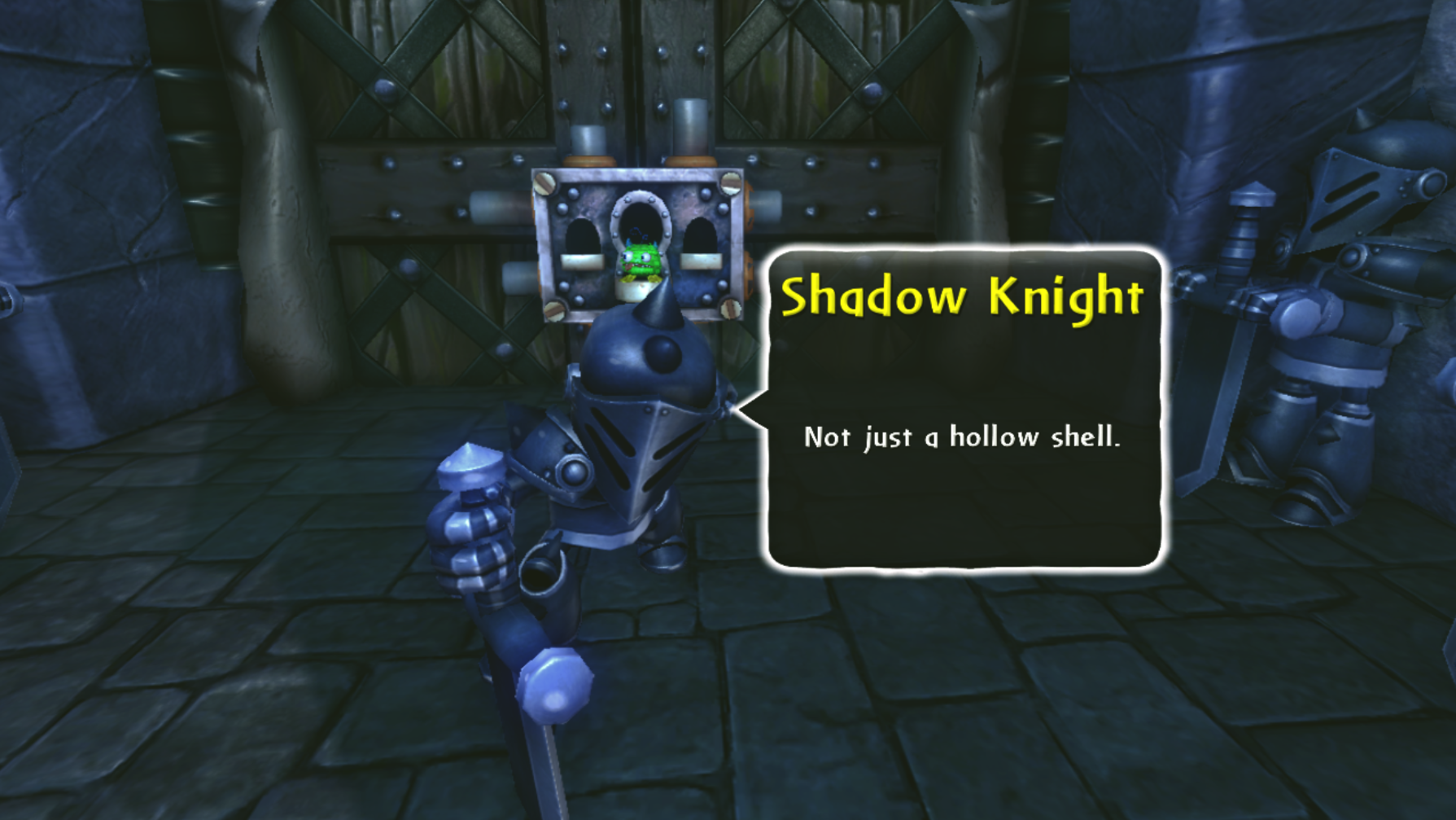 Shadow Knight's enemy intro at Creepy Citadel (PlayStation 3 / Xbox 360)