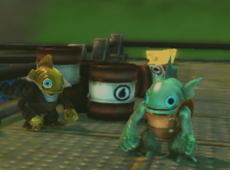 Gurglefin and Otoro on Oilspill Island