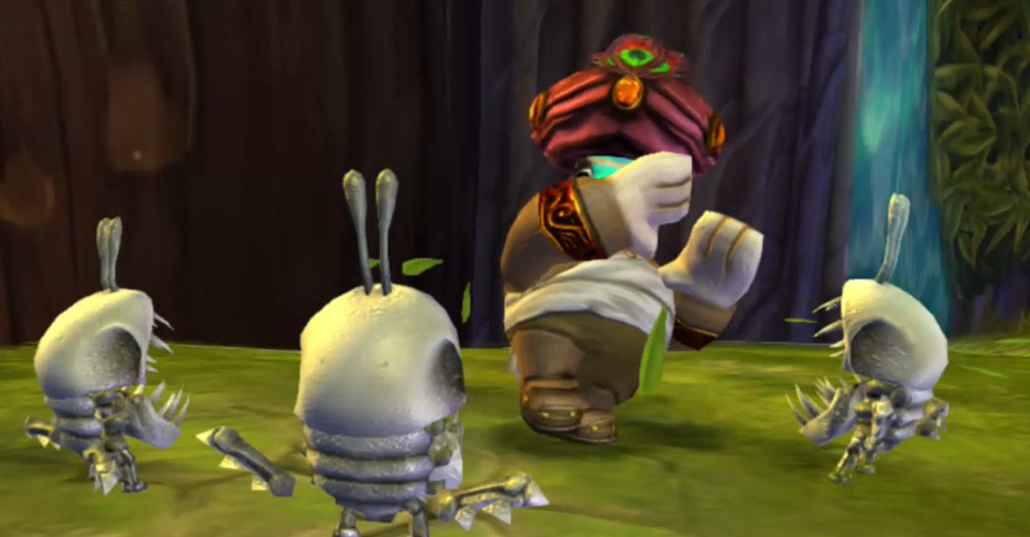 Norticus getting attacked by Bone Chompy's