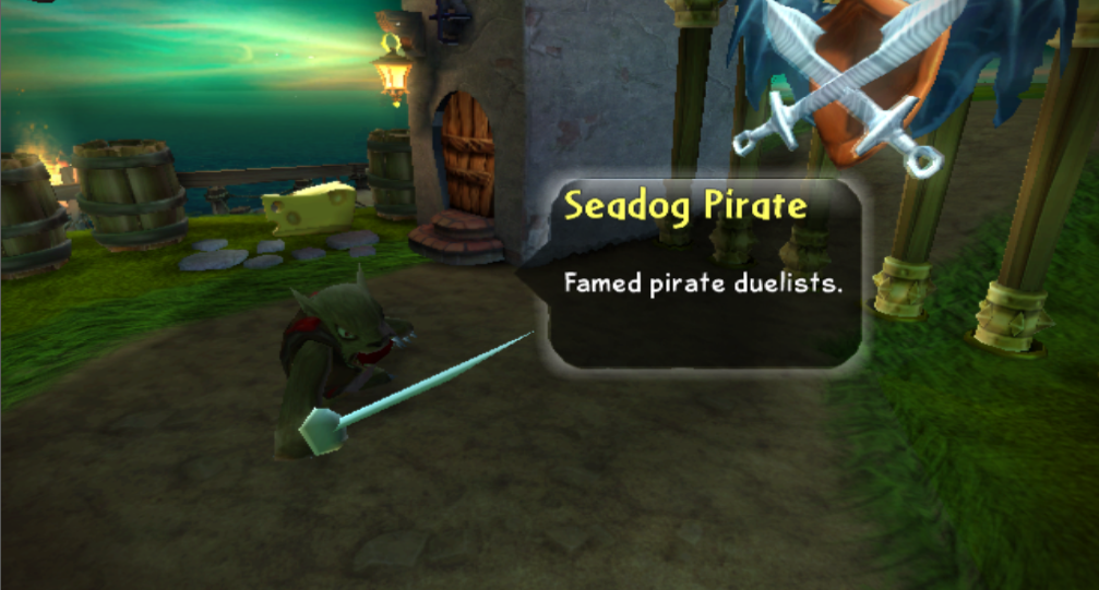 Seadog Pirate's enemy intro at Pirate Seas (Wii)