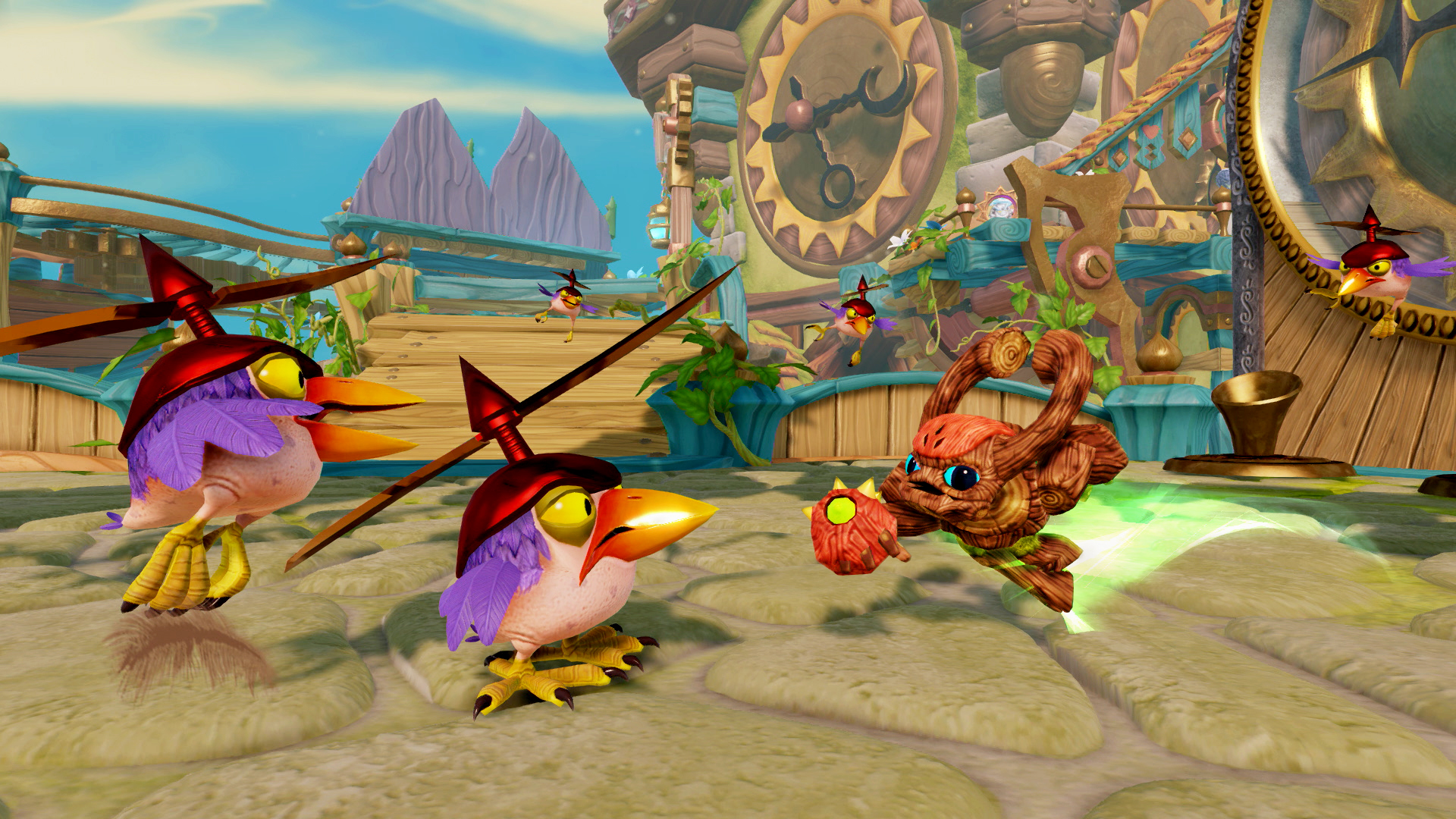 Barkley attacks Buzzer Beaks in Time Town