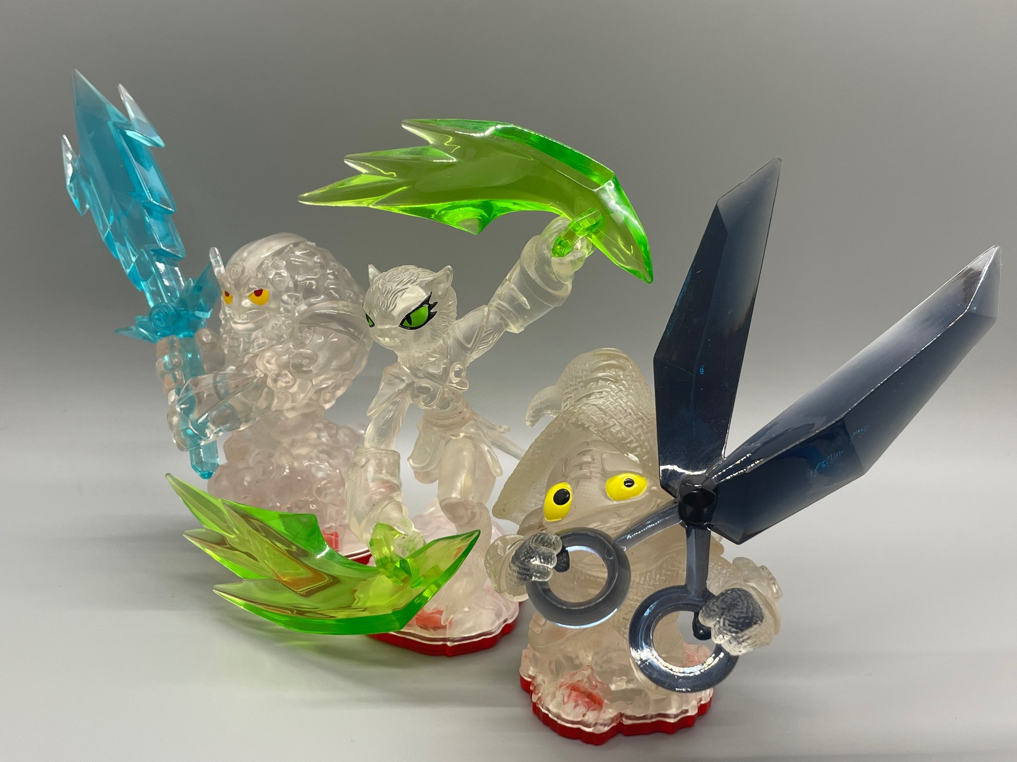 Crystal figures from the Trap Team toyline