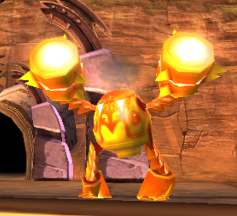 Yellow Arkeyan Ultron seen in Skylanders: Giants