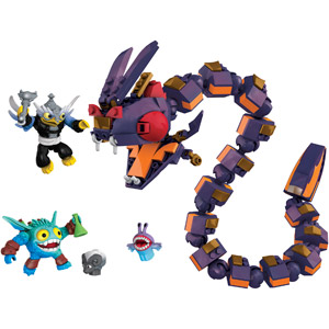 Fire Viper Mega Blok along with Enchanted Hoot Loop, a Frigid Chompy and Pop Fizz