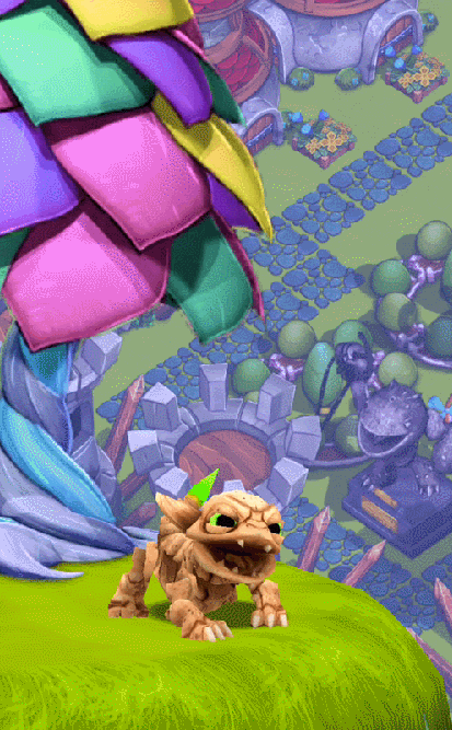 Funny Bone's idle and poke animation in Skylanders: Lost Islands