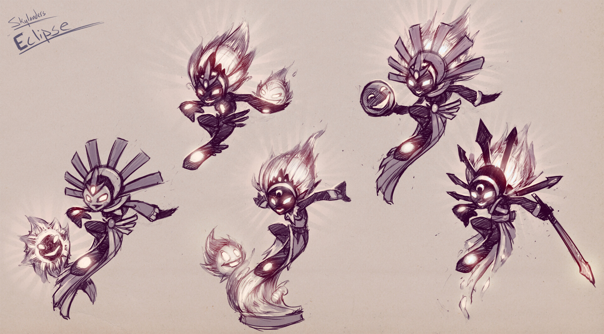 Smolderdash's concept designs by Jeff Bellio. Her concept name was "Eclipse".