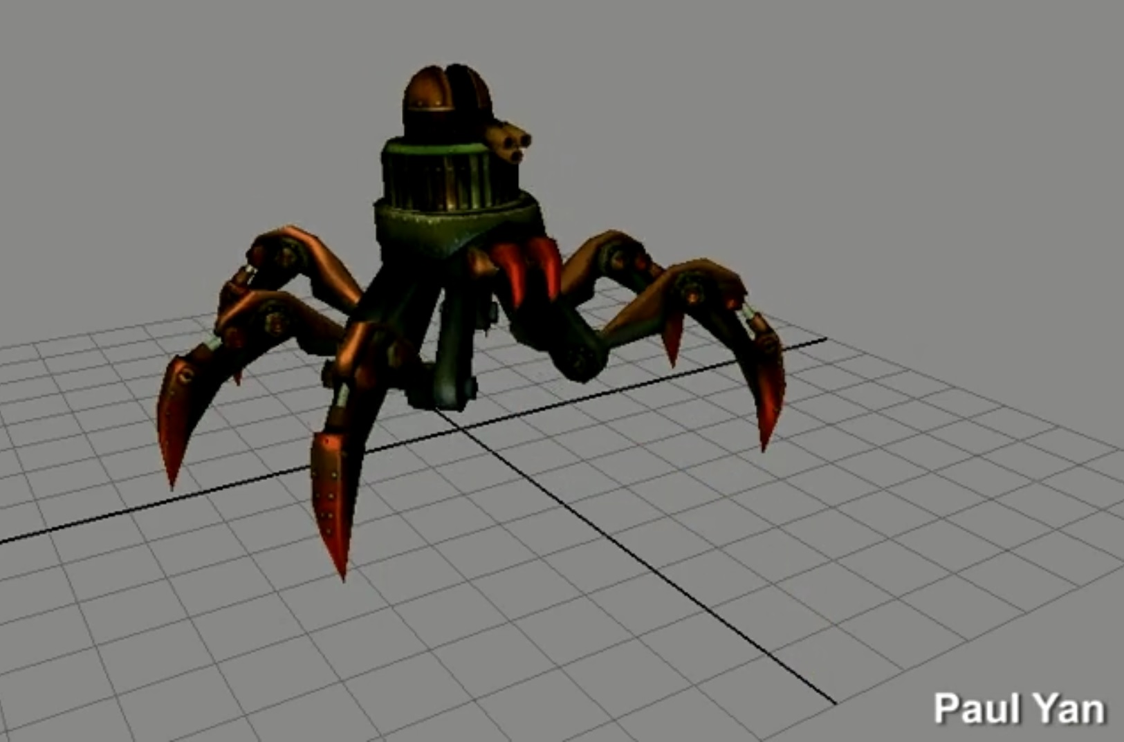 Scrapped original spider-like design[1]