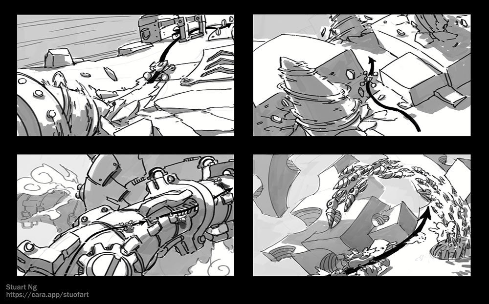 Vehicle Traversal Ideation concept art by Stuart Ng