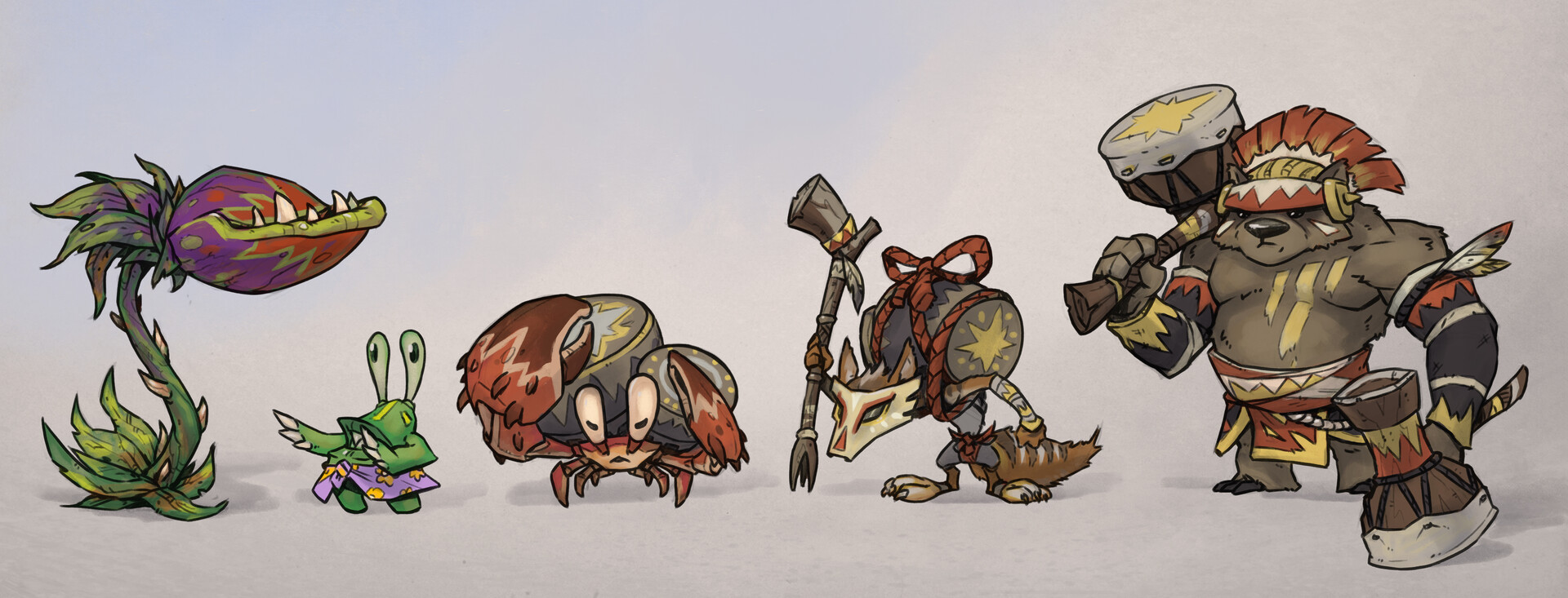 Thumpin' Wumpa Island enemy concept art by Jeff Bellio