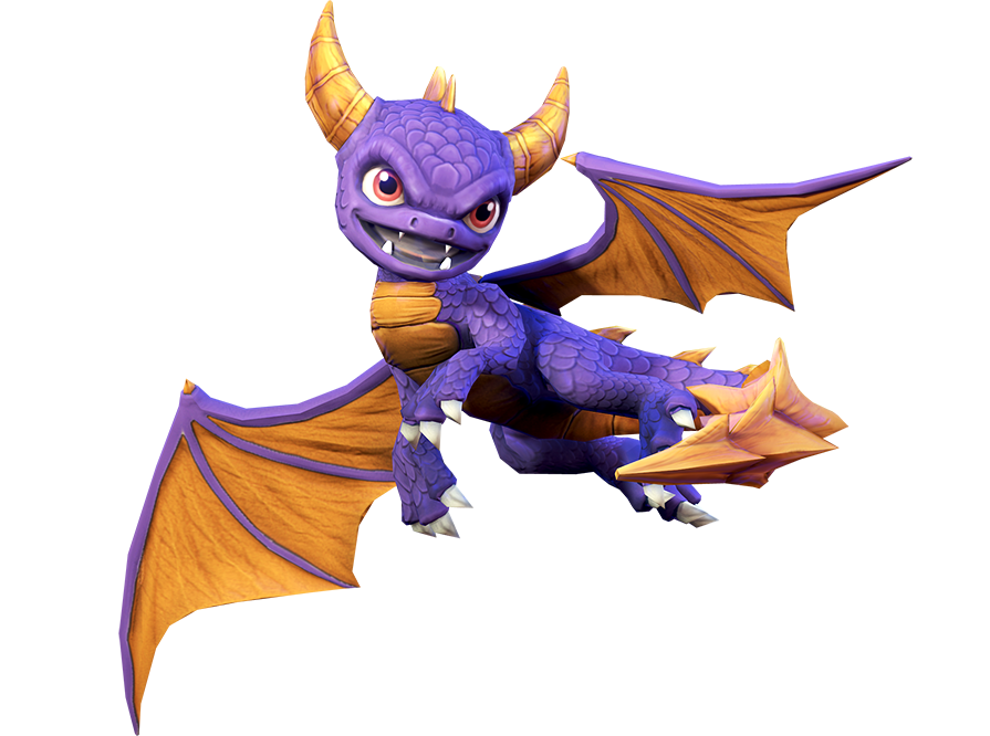 Transparent render of Spyro