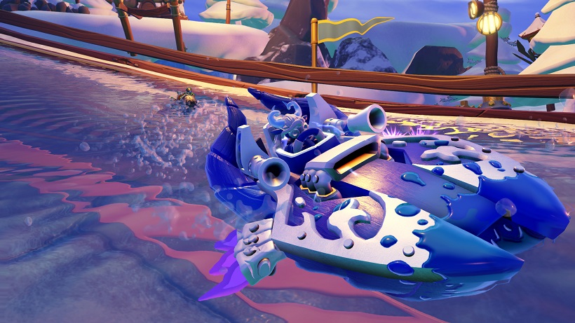 Power Blue Splat riding the Power Blue Splatter Splasher