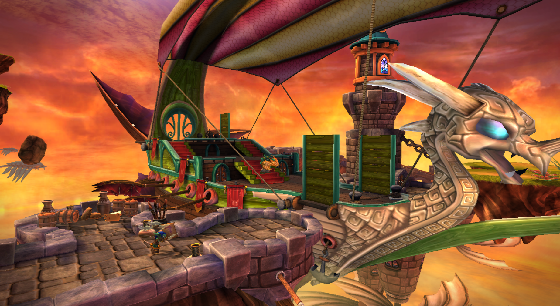 The giant Drow Warship (Wii)