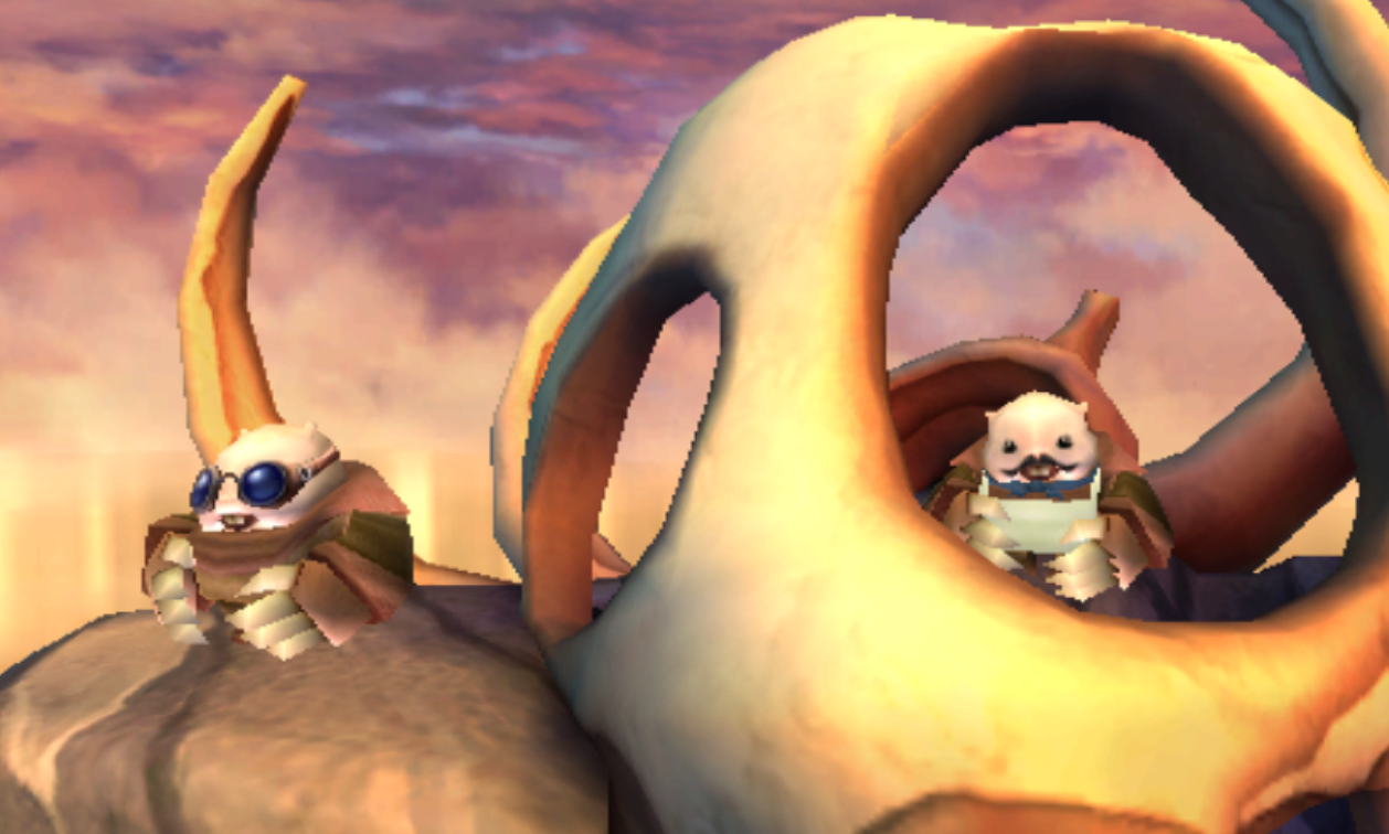 Molekin Spectators, with one having a mustache