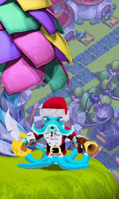 Holiday Wash Buckler's idle and poke animation