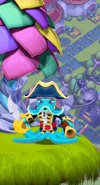 Wash Buckler's idle and poke animation
