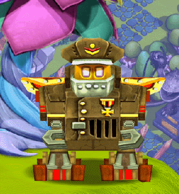 General Robot's idle and poke animation