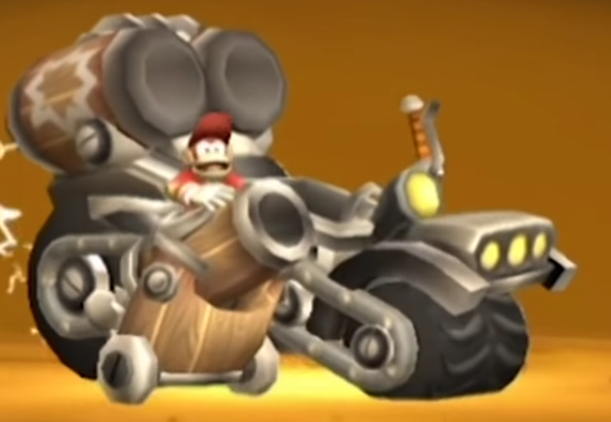 Diddy Kong in SuperChargers Racing.